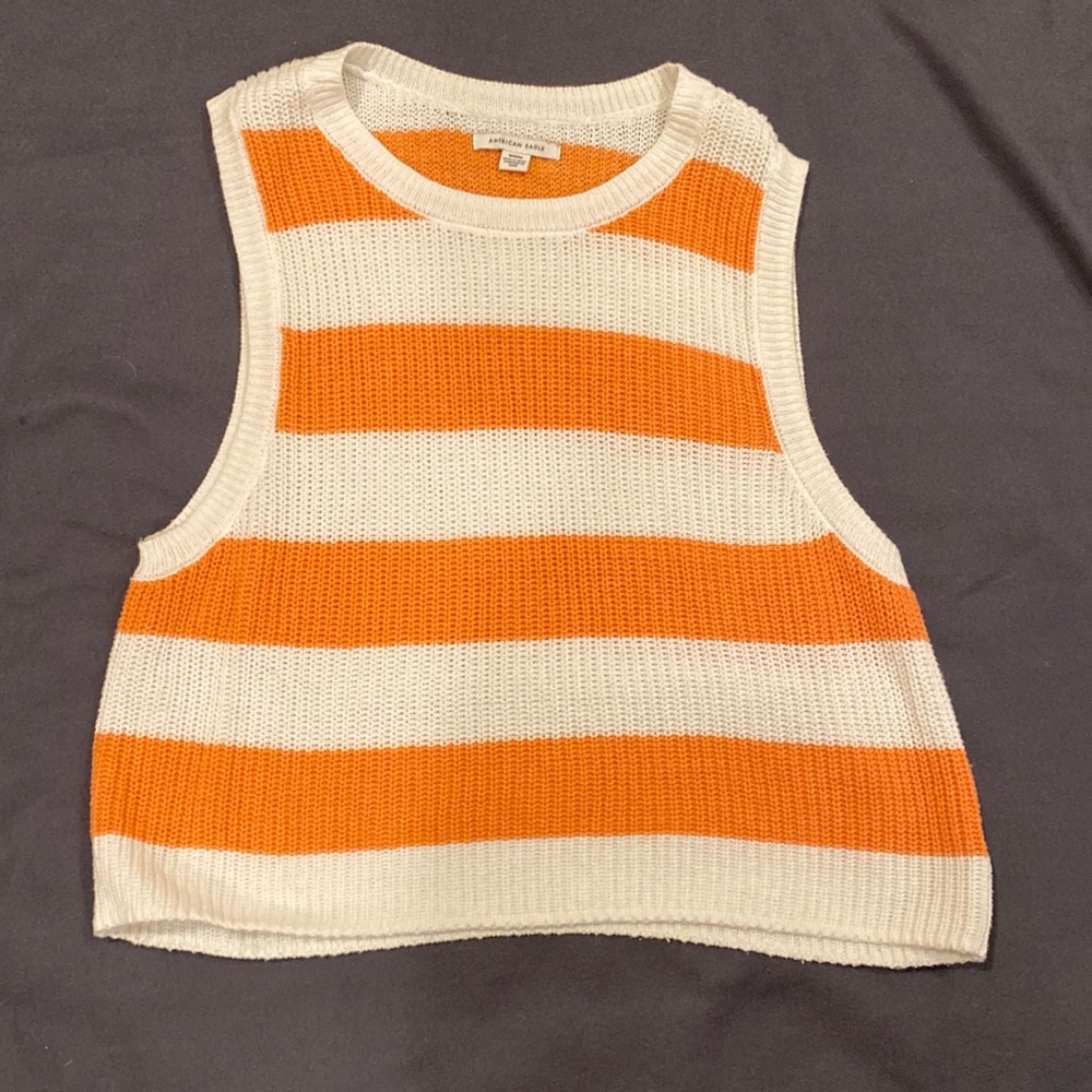 AE Medium Striped Sweater Tank Top